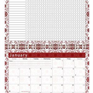 2027 Monthly Desktop/Wall Calendar/Planner - Habit Tracker - (Edition #014)